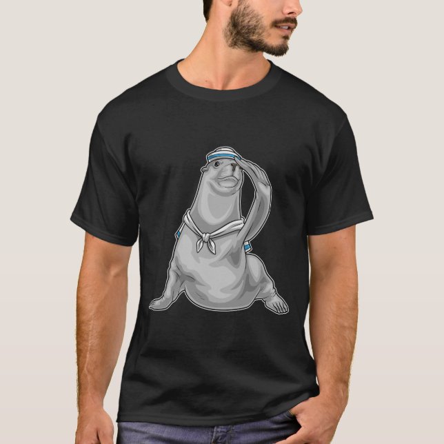 Seal Sailor Sailor hat T-Shirt (Front)