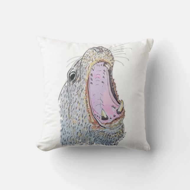 Seal Scream Cushion (Front)