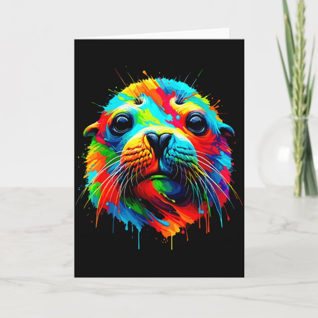 Seal Sea Lion  Card (Front)