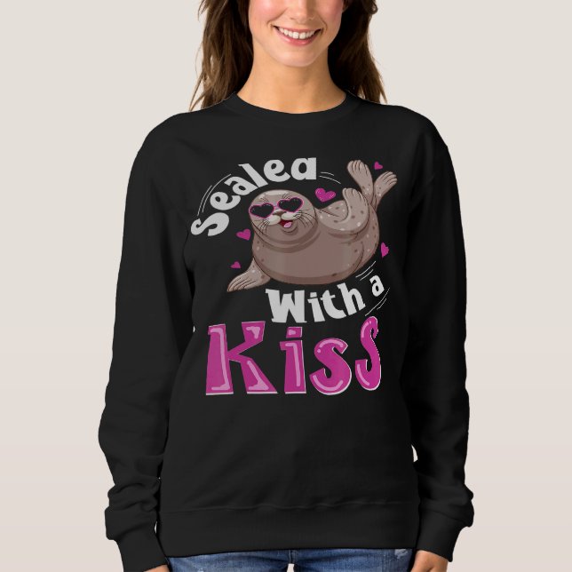 Seal Sea Lion Howler Cute Animal Sweet 3 Sweatshirt (Front)