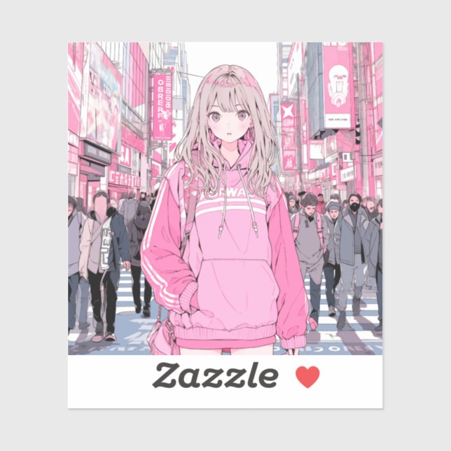 Seal Seal|Pretty Pink Sushi Daughter GenerativeAI (Sheet)