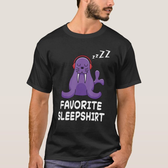 Seal Seals Nap Sleeping Sleep Pajama Pyjamas Night T-Shirt (Front)
