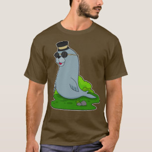 Seal Sunglasses Cylinder T-Shirt