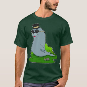 Seal Sunglasses Cylinder T-Shirt