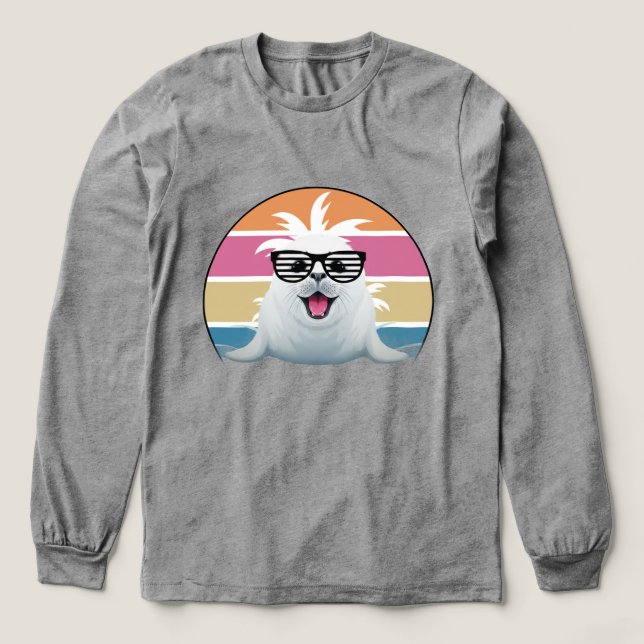 Seal Sunglasses Fun Tri-Blend Shirt (Design Front)
