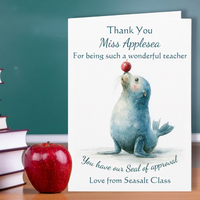 Seal Thank You Teacher Card (Creator Uploaded)