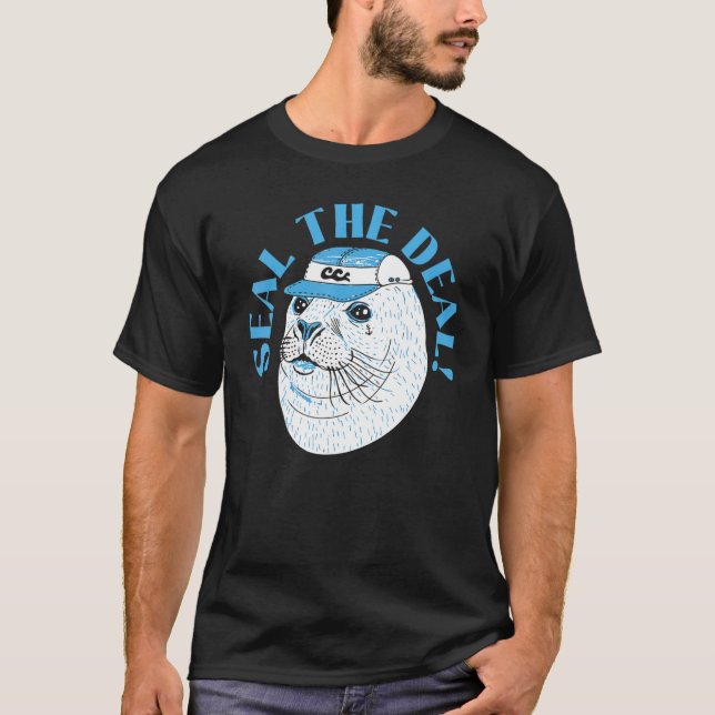 Seal The Deal Seal Whisperer Animal Marine Biologi T-Shirt (Front)