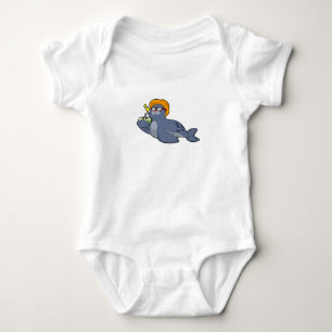 Seal with Coconut Baby Bodysuit