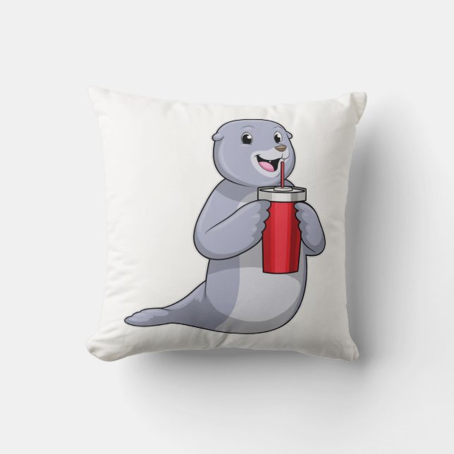 Seal with Drinking cup Cushion (Front)
