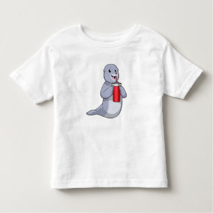 Seal with Drinking cup Toddler T-Shirt