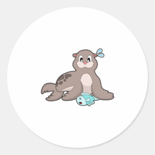 Seal with Fish