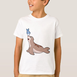Seal with Fish (2).PNG T-Shirt