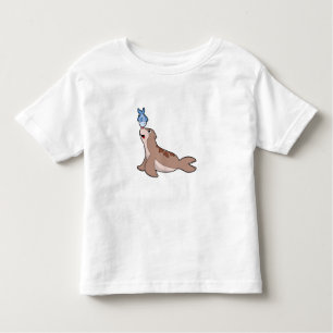 Seal with Fish (2).PNG Toddler T-Shirt