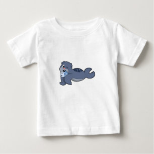 Seal with Fish (3).PNG Baby T-Shirt