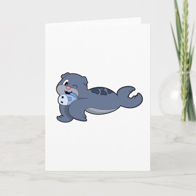 Seal with Fish (3).PNG Card (Front)