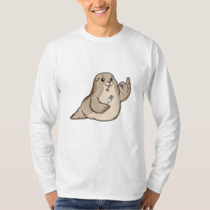 Seal with Fish & Fork T-Shirt