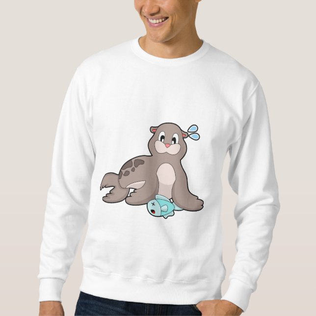 Seal with Fish Sweatshirt (Front)