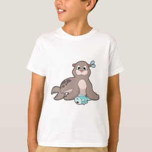 Seal with Fish T-Shirt
