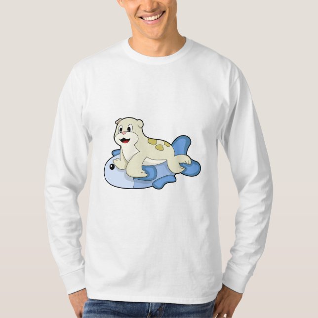 Seal with Fish T-Shirt (Front)