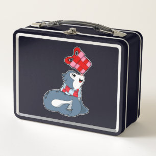 Seal with Gift Metal Lunch Box