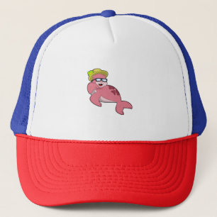 Seal with Glasses.PNG Trucker Hat