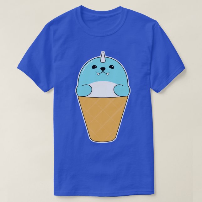 Seal with Ice cream cone 2 T-Shirt (Design Front)