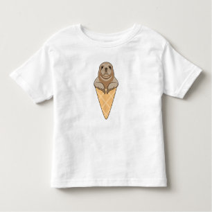 Seal with Ice cream cone Toddler T-Shirt