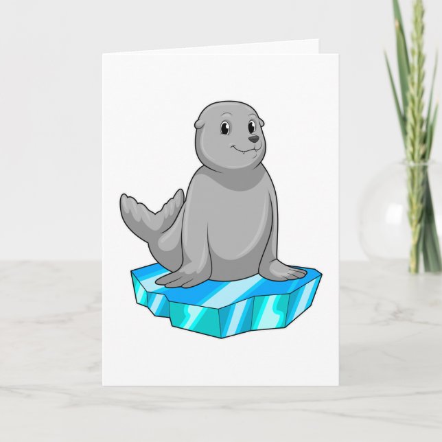 Seal with Ice floe Card (Front)
