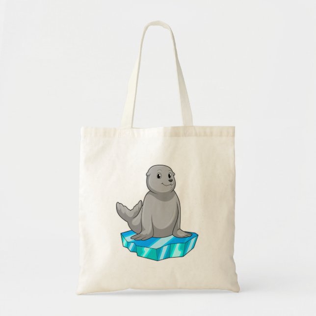 Seal with Ice floe Tote Bag (Front)