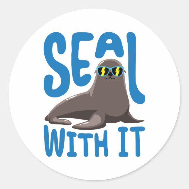 Seal With It Cool Seal with Sunglasses (Front)
