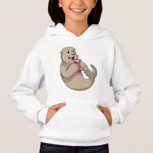 Seal with Mug with Straw