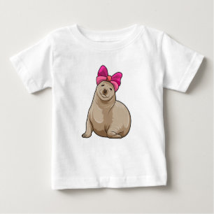 Seal with Ribbon Baby T-Shirt