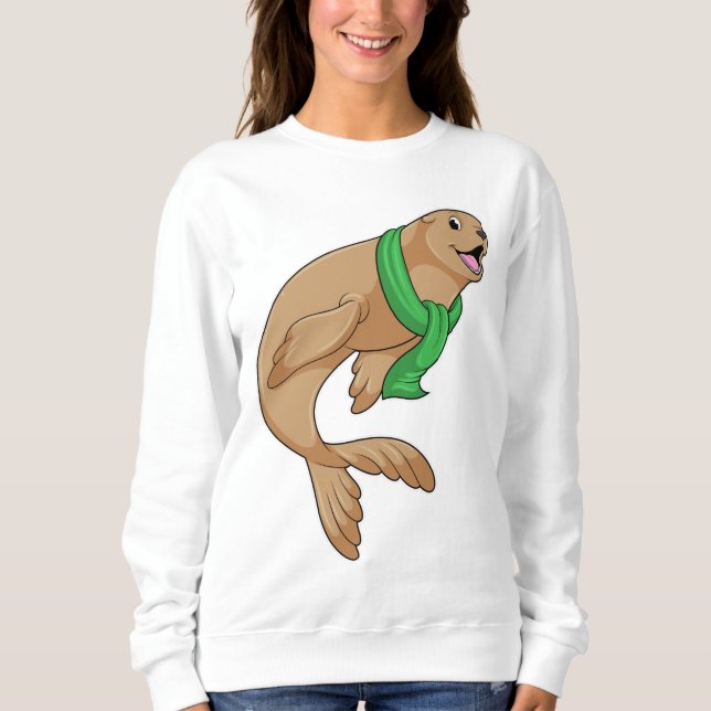 Seal with Scarf Sweatshirt (Front)