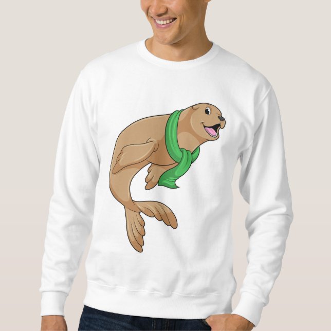 Seal with Scarf Sweatshirt (Front)
