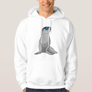 Seal with Sunglasses Hoodie