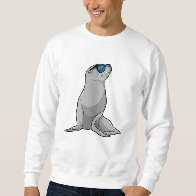 Seal with Sunglasses Sweatshirt (Front)