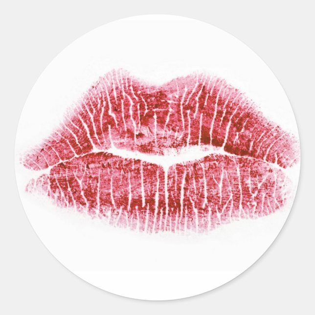 Sealed with a Kiss Classic Round Sticker (Front)