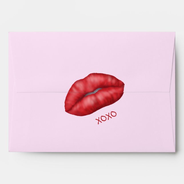 Sealed with a kiss  envelope (Back (Top Flap))
