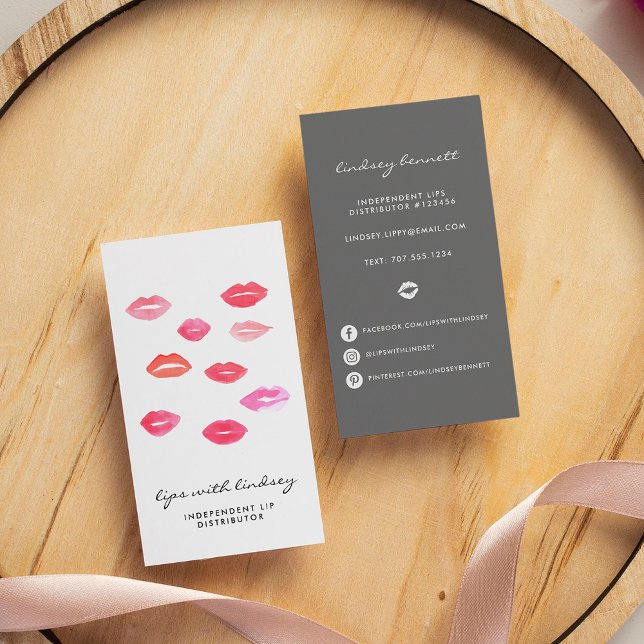 Sealed With a Kiss | Lip Product Distributor Business Card (Creator Uploaded)