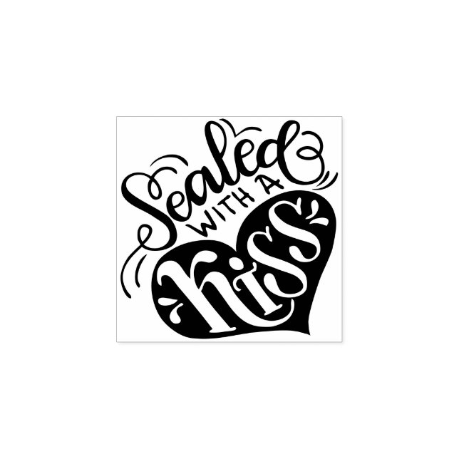 Sealed with a kiss rubber stamp (Imprint)