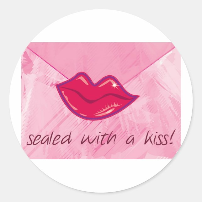 Sealed with a kiss sticker (Front)