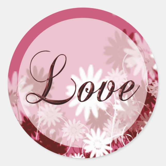 Sealed With Love Invitation Floral Envelope Seal (Front)