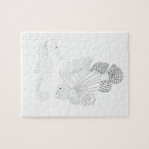 Sealife Adult Colouring Puzzle