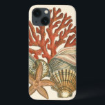 Sealife Collection iPhone 13 Case<br><div class="desc">This art print displays sharp,  vivid images with a high degree of colour accuracy. Get your sealife collection today in this vintage print. It beautiful red coral reef and lovely starfish will go great on any product.</div>