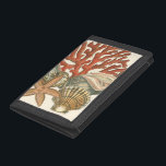 Sealife Collection Tri-fold Wallet<br><div class="desc">This art print displays sharp,  vivid images with a high degree of colour accuracy. Get your sealife collection today in this vintage print. It beautiful red coral reef and lovely starfish will go great on any product.</div>