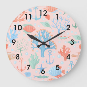 Sealife Large Clock