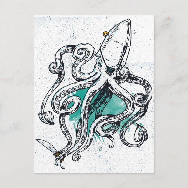 Sealife Octopus Postcard (Front)