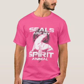 Seals are my spirit animal funny T-Shirt