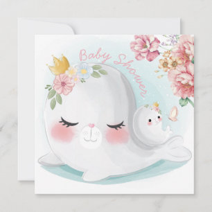 Seals Baby Shower Invitation