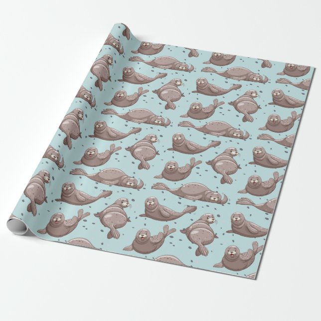 Seals Wrapping Paper (Unrolled)